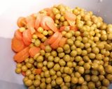 Une image de l'étape 3 de Petits pois carottes aux lardons.