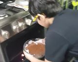 A picture of step 4 of Death by chocolate cake.