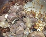 A picture of step 4 of Mutton pulao.