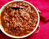 A picture of step 3 of Lahsun Mirch ki Chutney.
