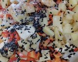 A picture of step 1 of Mix pakorey.