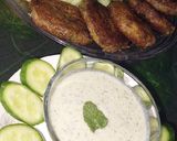 A picture of step 7 of Vegetables kabab with simple koshri rice.