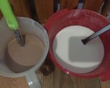 Foto langkah ke 5 dari resep Kue Lapis cokelat.
