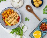Foto del passaggio 3 della ricetta 398 patate con sgombro in olio di oliva e cannellini
