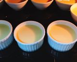 A picture of step 4 of Flan (Caramel Custard).