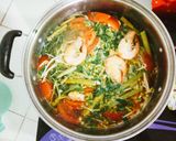Hình bước làm 5 của món Canh chua rau nhúc