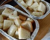 Foto langkah ke 1 dari resep Baked Almond Bread Pudding.