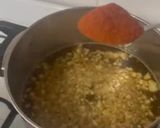 A picture of step 7 of Lenger with tamarind sauce and garlic.