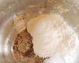A picture of step 1 of Namkeen khasta Namak paare.