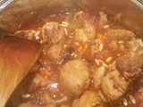 Pollo con ciruelas y Pedro Ximenez