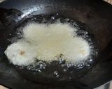 A picture of step 3 of Sabudana vada.