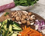 A picture of step 1 of Pork stir fry.