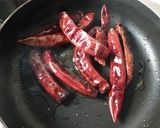 A picture of step 1 of Red Chilli Chutney.