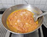 A picture of step 2 of Carrot Halwa Cake.