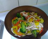 A picture of step 2 of Auspicious Chicken - Bell Pepper Chicken Strips.