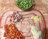 Foto del paso 1 de la receta: Pasta con chícharos y tocino