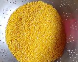 A picture of step 1 of Yummy makkhan wali moong ki daal with zeera rice.