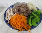 Hình bước làm 3 của món Miến trộn thập cẩm