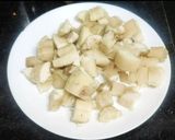 A picture of step 2 of Tapioca masala fry.