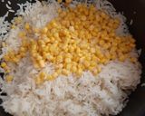 A picture of step 2 of White Rice with Corn.