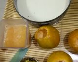 A picture of step 1 of Orange Ice cream.