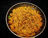A picture of step 8 of Soya Chunk keema.