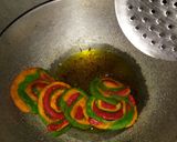 A picture of step 23 of Sweet colourful Custard mathari.