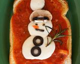 A picture of step 10 of Snowman Toast – A Cozy Winter Treat ⛄️🍞.