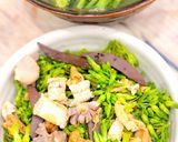 Hình bước làm 3 của món Lòng gà/vịt/ngan xào hoa thiên lý