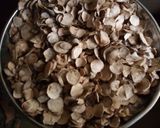 A picture of step 2 of Cocoyam flour procedure.