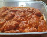 A picture of step 2 of Bunny chow- my version.