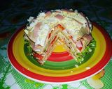 Foto del paso 4 de la receta: Torre de panqueques salada