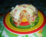 Foto del paso 4 de la receta: Torre de panqueques salada
