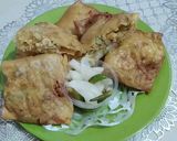 Foto langkah ke 4 dari resep Martabak Rumahan Isi Mie Telor & Kekian Udang.