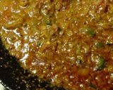 A picture of step 7 of Aaloo Began (Brinjal) Fry.