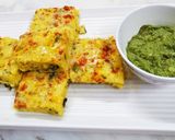 A picture of step 5 of Corn methi Dhokla.
