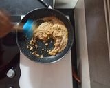 A picture of step 3 of Till dry fruit chikki.