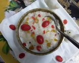 A picture of step 5 of Milk sweet cherry phirni.