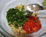 A picture of step 5 of Tabbouleh Salad.