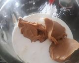 Foto del paso 4 de la receta: Cheesecake of peanut butter. Pastel de queso con mantequilla de maní. SIN HORNO!!!