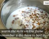 A picture of step 3 of Caramel Egg Pudding with dryfruits.