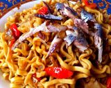 Foto langkah ke 6 dari resep Mie Cakalang KW 1 (versi pake ikan pindang) lebih nampoll no msg.