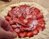 A picture of step 8 of 🍓 Tender Strawberry Galette with Cottage Cheese Dough.