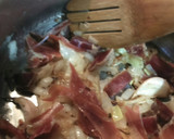 Foto del paso 1 de la receta: Guisantes con jamón y huevo