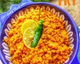 A picture of step 5 of Daal fry without tomatoes.