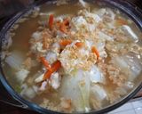 Foto langkah ke 3 dari resep Sawi putih tahu putih wortel jamur shimeji.