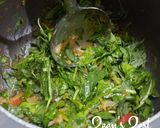 A picture of step 1 of Sarson Ka Saag.