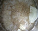 A picture of step 1 of Brown Rice with Cucumber, Green Bell Pepper, and Avocado.