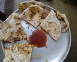 A picture of step 5 of Corn Paratha.