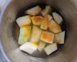 A picture of step 1 of Stavik papaya dalma.